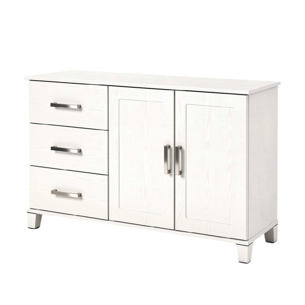 技术标题（荷兰语）：**Moderne witte commode met lades en deuren**