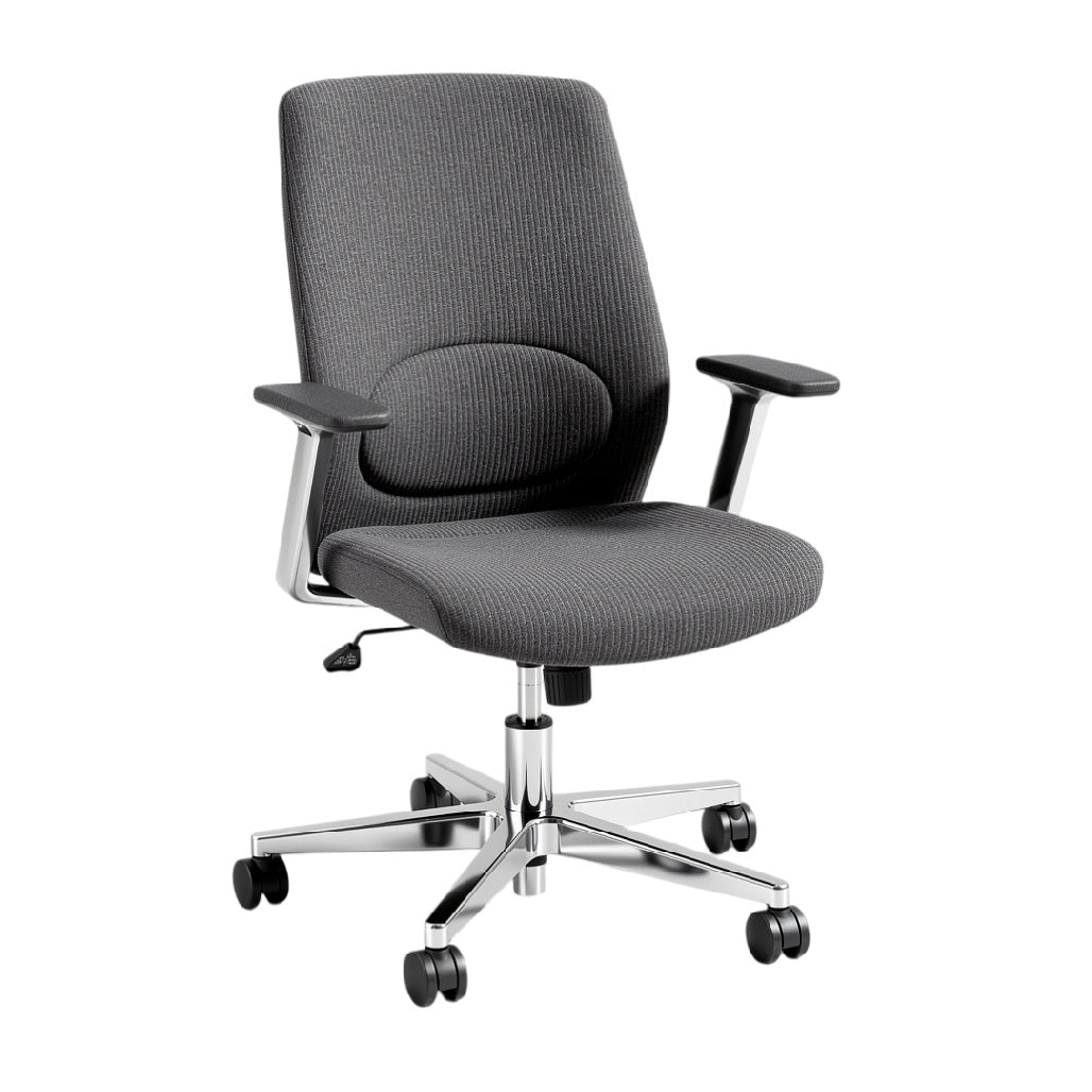 **Ergonomische Bureaustoel met Verstelbare Armleuningen en Rollen**