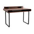 **Moderne bureau met minimalistisch design en metalen poten**